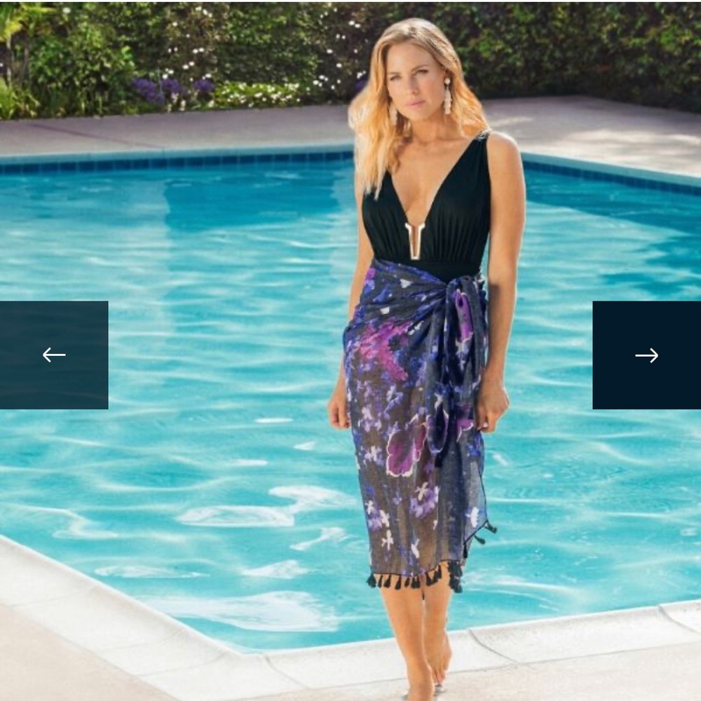 Floral print sarong